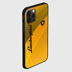 Чехол для iPhone 12 Pro Lamborghini - абстракция, цвет: 3D-черный — фото 2