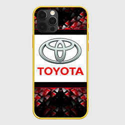 Чехол iPhone 12 Pro Toyota - абстракция - лого