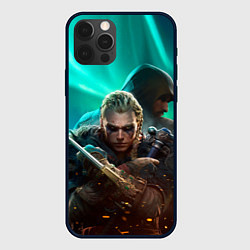 Чехол для iPhone 12 Pro Assassins Creed Valhalla art, цвет: 3D-черный