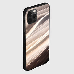 Чехол для iPhone 12 Pro Абстрактные волны и огни бесконечности, цвет: 3D-черный — фото 2