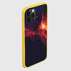 Чехол для iPhone 12 Pro Космическое пламя, цвет: 3D-желтый — фото 2