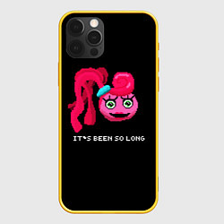 Чехол для iPhone 12 Pro Мамочка длинные ноги пиксель, цвет: 3D-желтый