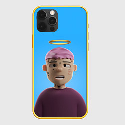 Чехол для iPhone 12 Pro Lil Peep С Нимбом, цвет: 3D-желтый