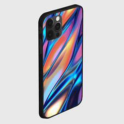Чехол для iPhone 12 Pro Радужные переливы, цвет: 3D-черный — фото 2