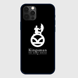 Чехол для iPhone 12 Pro Kingsman logo, цвет: 3D-черный