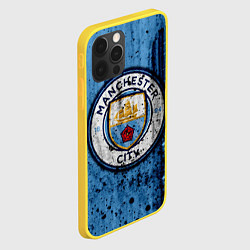 Чехол для iPhone 12 Pro Манчестер Сити Лого, цвет: 3D-желтый — фото 2