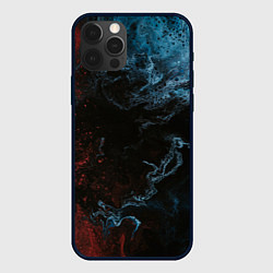 Чехол для iPhone 12 Pro Тьма и краски, цвет: 3D-черный