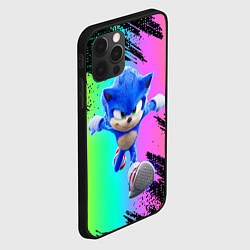 Чехол для iPhone 12 Pro Sonic neon, цвет: 3D-черный — фото 2