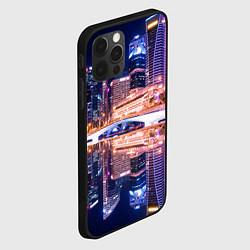 Чехол для iPhone 12 Pro Ночной Сингапур, цвет: 3D-черный — фото 2