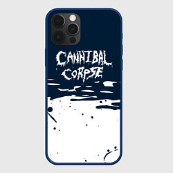 Чехол для iPhone 12 Pro Cannibal Corpse краска, цвет: 3D-тёмно-синий