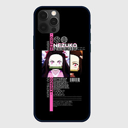 Чехол для iPhone 12 Pro Незуко Камадо - Клинок, рассекающий демонов, цвет: 3D-черный