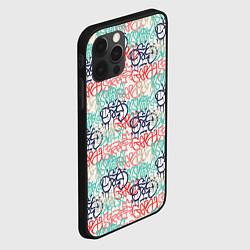 Чехол для iPhone 12 Pro Пять оттенков граффити, цвет: 3D-черный — фото 2