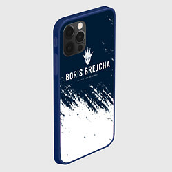 Чехол для iPhone 12 Pro Boris brejcha краска, цвет: 3D-тёмно-синий — фото 2