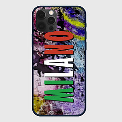 Чехол для iPhone 12 Pro Avant-garde color texture - Milano, цвет: 3D-черный