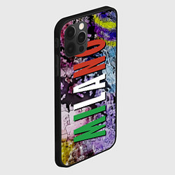 Чехол для iPhone 12 Pro Avant-garde color texture - Milano, цвет: 3D-черный — фото 2