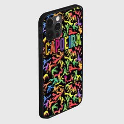 Чехол для iPhone 12 Pro Capoeira colorful mens, цвет: 3D-черный — фото 2