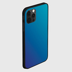 Чехол для iPhone 12 Pro Градиент - морская глубина, цвет: 3D-черный — фото 2
