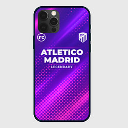 Чехол для iPhone 12 Pro Atletico Madrid legendary sport grunge, цвет: 3D-черный