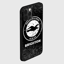 Чехол для iPhone 12 Pro Brighton с потертостями на темном фоне, цвет: 3D-черный — фото 2