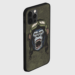 Чехол для iPhone 12 Pro Горилла-пилот, цвет: 3D-черный — фото 2