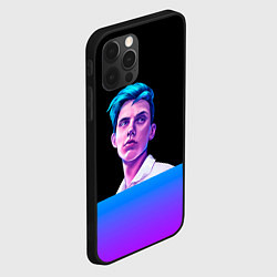 Чехол для iPhone 12 Pro Тима белорусских тимофей морозов неон, цвет: 3D-черный — фото 2