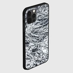 Чехол для iPhone 12 Pro Фольга и серебро в модном дизайне, цвет: 3D-черный — фото 2