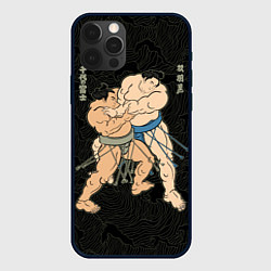 Чехол для iPhone 12 Pro Сумо, цвет: 3D-черный