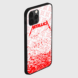 Чехол для iPhone 12 Pro Metallica - брызги, цвет: 3D-черный — фото 2