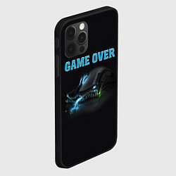 Чехол для iPhone 12 Pro Game over - доигрался, цвет: 3D-черный — фото 2