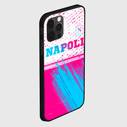 Чехол для iPhone 12 Pro Napoli neon gradient style: символ сверху, цвет: 3D-черный — фото 2