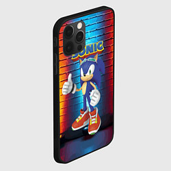 Чехол для iPhone 12 Pro Sonic - Hedgehog - Video game - жест, цвет: 3D-черный — фото 2