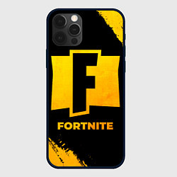 Чехол iPhone 12 Pro Fortnite - gold gradient