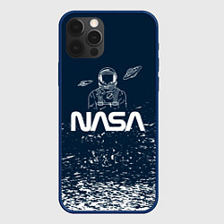 Чехол iPhone 12 Pro Nasa - белые брызги