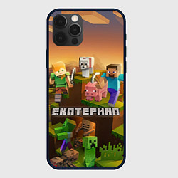 Чехол iPhone 12 Pro Екатерина Minecraft