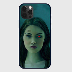 Чехол для iPhone 12 Pro Женщина - киборг, цвет: 3D-черный