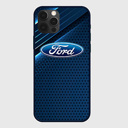 Чехол для iPhone 12 Pro Ford Абстракция, цвет: 3D-черный