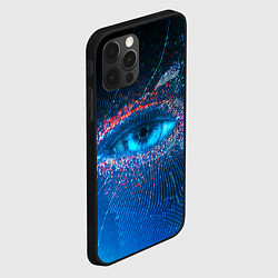 Чехол для iPhone 12 Pro Цифровой глаз, цвет: 3D-черный — фото 2