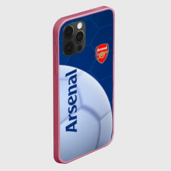 Чехол для iPhone 12 Pro Arsenal Мяч, цвет: 3D-малиновый — фото 2