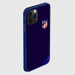 Чехол для iPhone 12 Pro Фк Atletico абстракция, цвет: 3D-тёмно-синий — фото 2