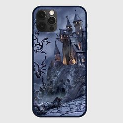 Чехол для iPhone 12 Pro Старый заброшенный замок - Halloween, цвет: 3D-черный