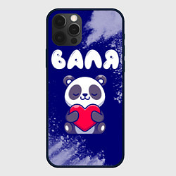 Чехол для iPhone 12 Pro Валя панда с сердечком, цвет: 3D-черный