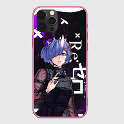 Чехол iPhone 12 Pro Рем в черном - Re:Zero