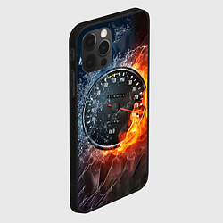 Чехол для iPhone 12 Pro Need for Speed - спидометр, цвет: 3D-черный — фото 2
