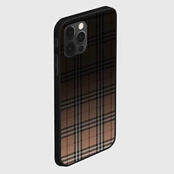 Чехол для iPhone 12 Pro Tartan gradient, цвет: 3D-черный — фото 2