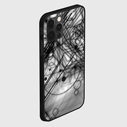 Чехол для iPhone 12 Pro Геометрические фигуры графика, цвет: 3D-черный — фото 2