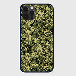 Чехол для iPhone 12 Pro Камуфляж Flecktarn Jeitai, цвет: 3D-черный