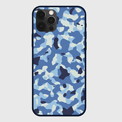 Чехол для iPhone 12 Pro Камуфляж ВМФ цифра крупный, цвет: 3D-черный