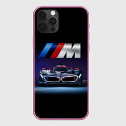 Чехол для iPhone 12 Pro BMW M Performance Motorsport, цвет: 3D-малиновый