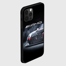 Чехол для iPhone 12 Pro Mercedes AMG - racing team - motorsport, цвет: 3D-черный — фото 2