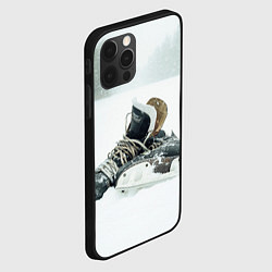 Чехол для iPhone 12 Pro Хоккейные коньки, цвет: 3D-черный — фото 2